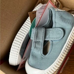 Toddler Girls Blue Canvas Shoes - 2 pairs